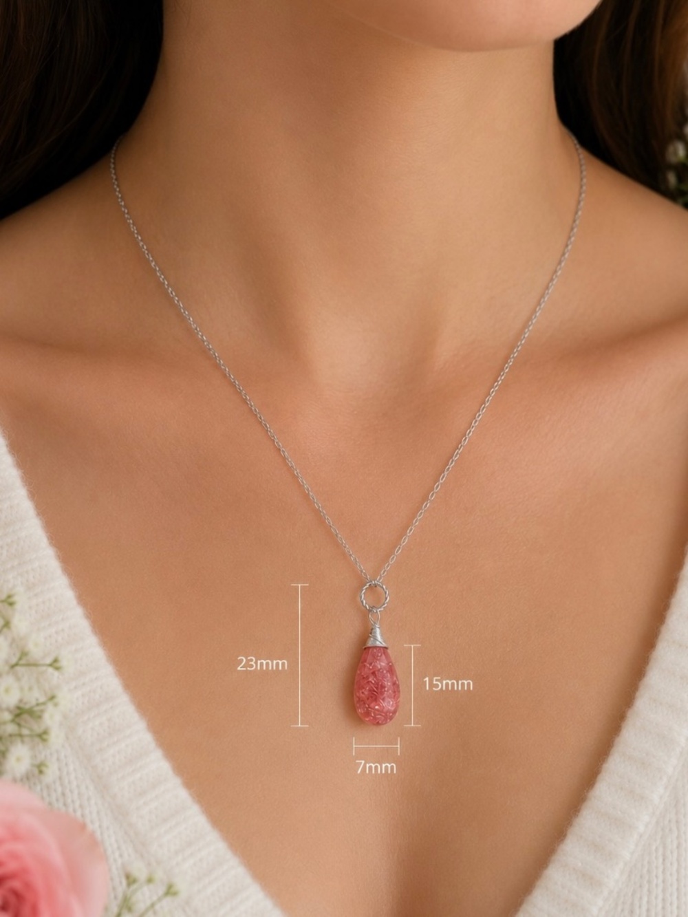 New Wire Wrapped Natural Sunstone Pendant  Sterling Silver , June Birthstone